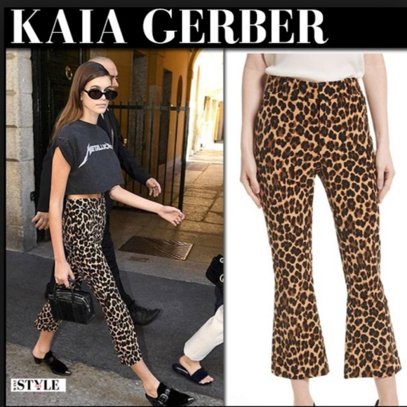 velvet cheetah pants